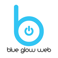 Blue Glow Web Logo