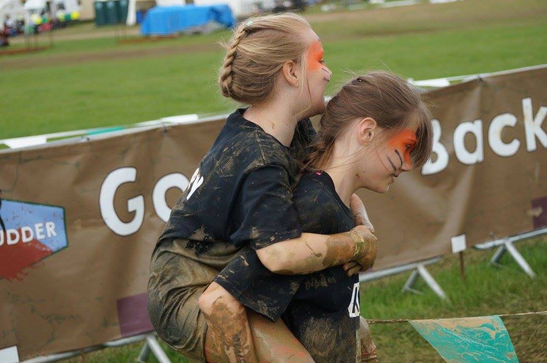 Talia and Kasey Piggyback